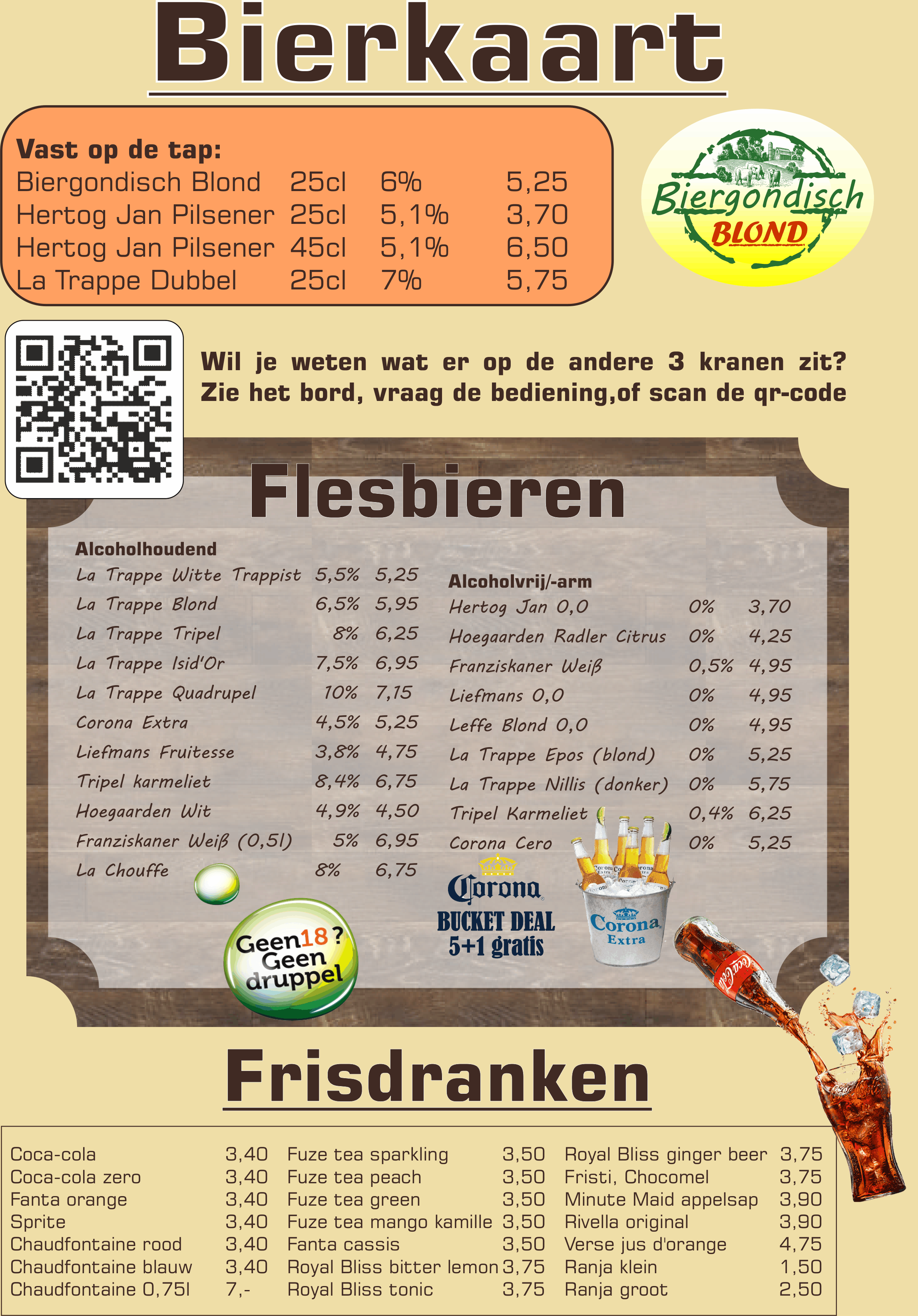 Bieren en frisdranken