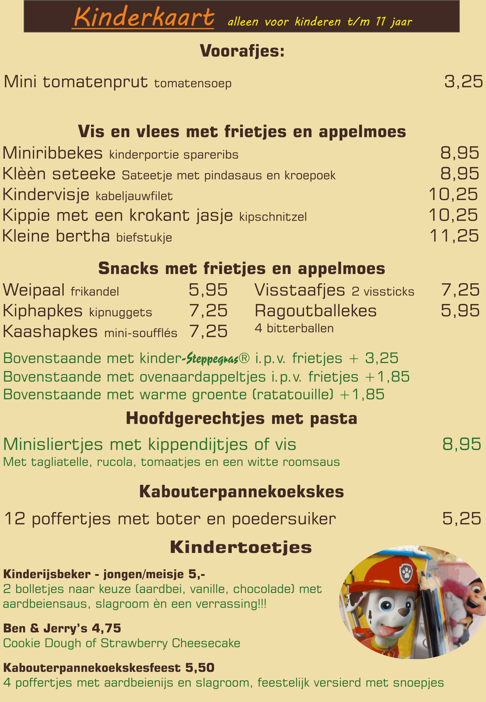 Kinderavondkaart